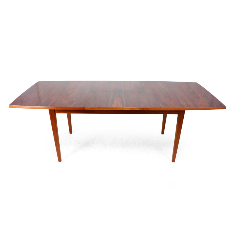 Vintage rosewood and teak dining table - 1970s