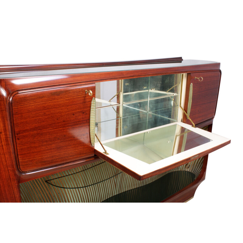 Vintage rosewood cocktail sideboard by Vitorrio Dassi - 1950s