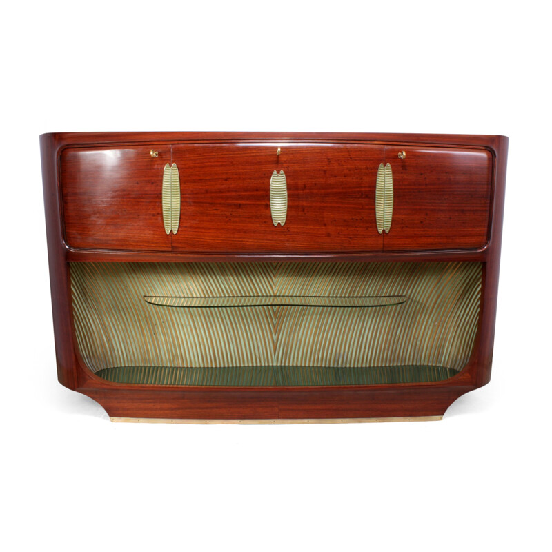 Vintage rosewood cocktail sideboard by Vitorrio Dassi - 1950s