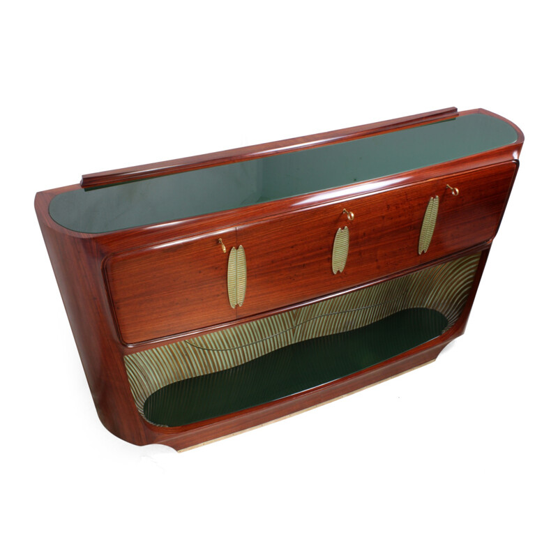 Vintage rosewood cocktail sideboard by Vitorrio Dassi - 1950s