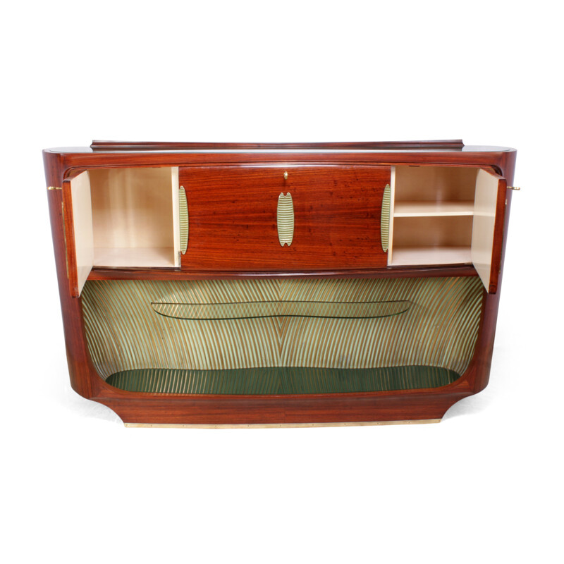 Vintage rosewood cocktail sideboard by Vitorrio Dassi - 1950s