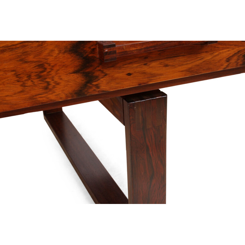 Vintage rosewood desk by Henning Jensen - 1960s