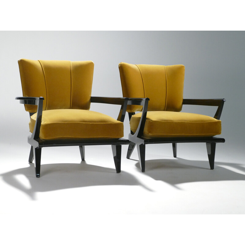 Pair of armchairs by Etienne-Henri Martin for Steiner - 1950