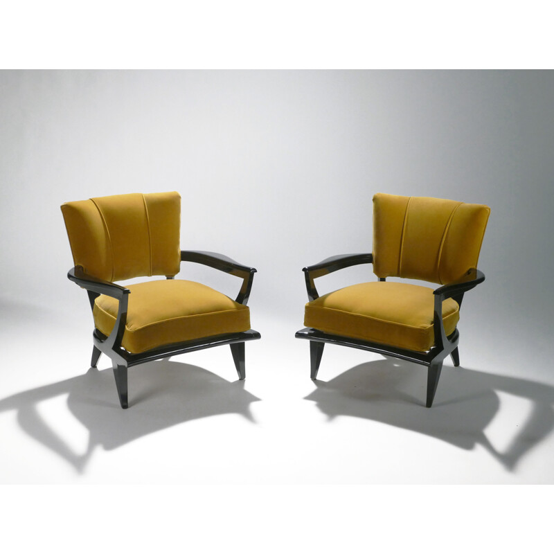 Pair of armchairs by Etienne-Henri Martin for Steiner - 1950