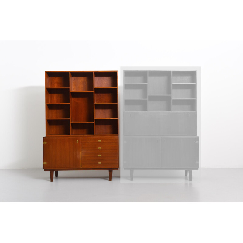 Scandinavian teak bookcase by Peter Løvig Nielsen - 1950