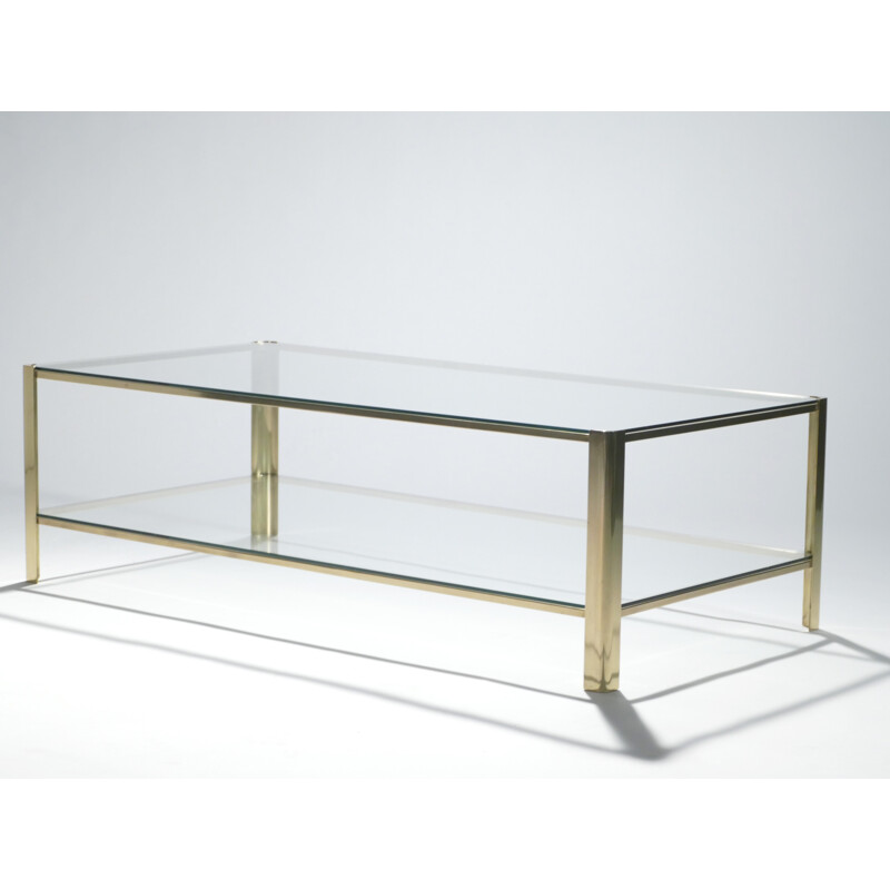 Bronze coffee table by Jacques Quinet - 1960s