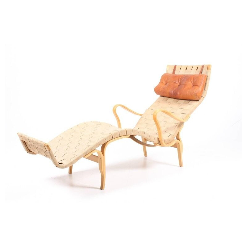 Fauteuil Lounge Modèle Pernilla 3 de Bruno Mathsson - 1973