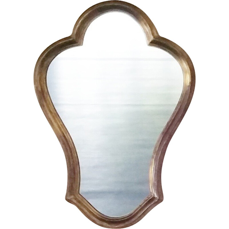 French Mirror with Gilded Wooden Frame - 1960s