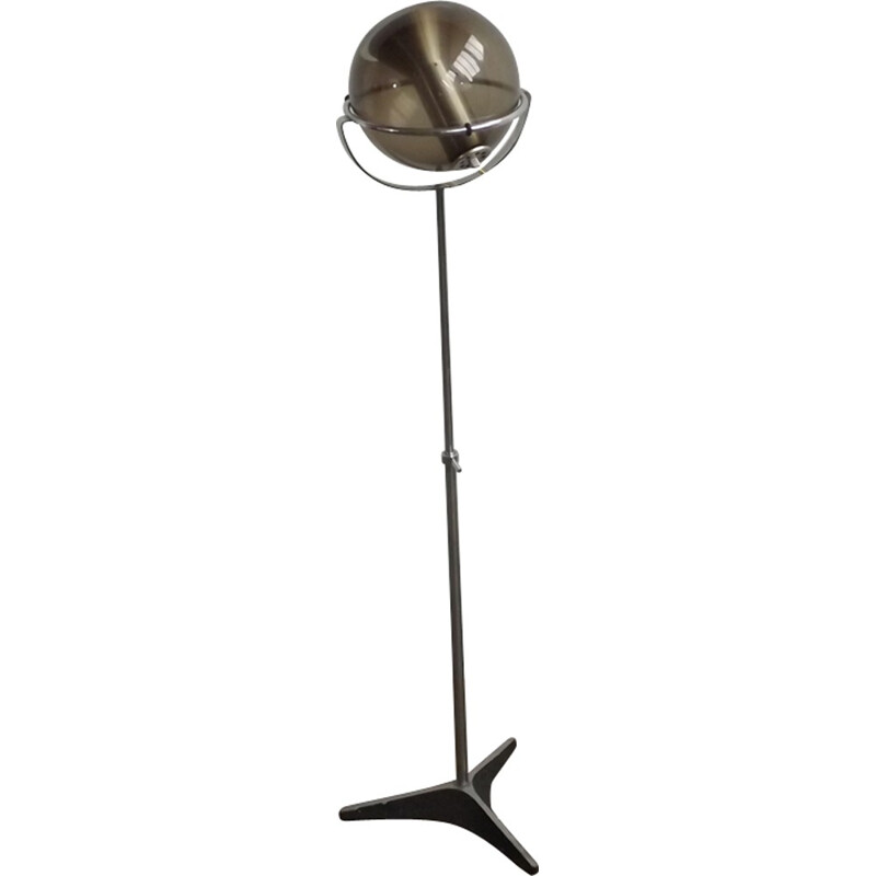 Lampe globe vintage en métal et verre pour Raak - 1970