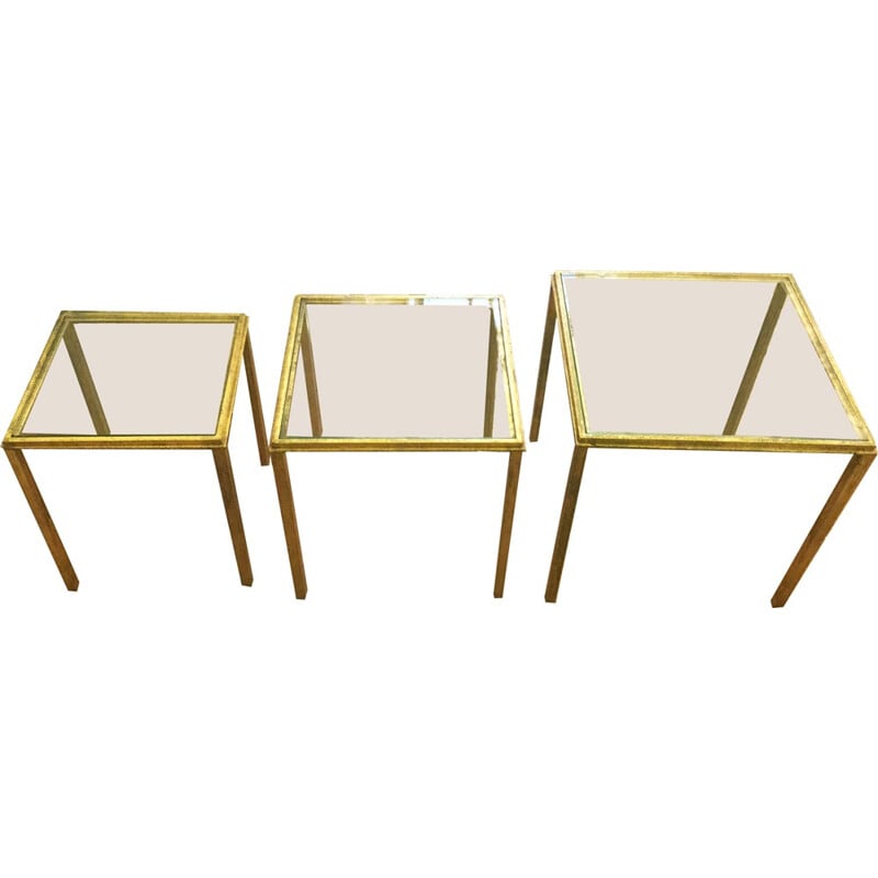 Three nesting tables by Roger Thibier - 1960s