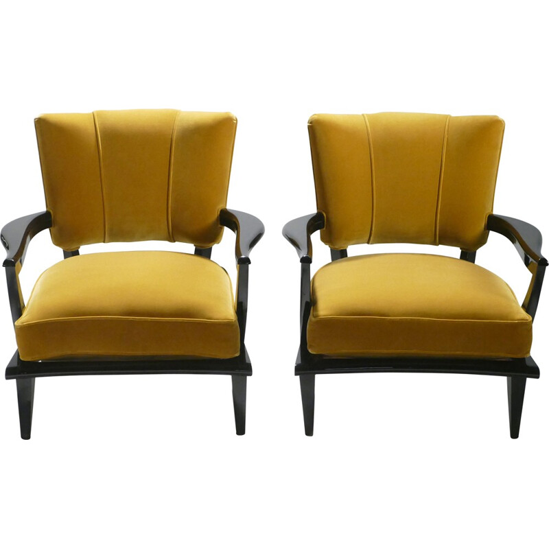 Pair of armchairs by Etienne-Henri Martin for Steiner - 1950