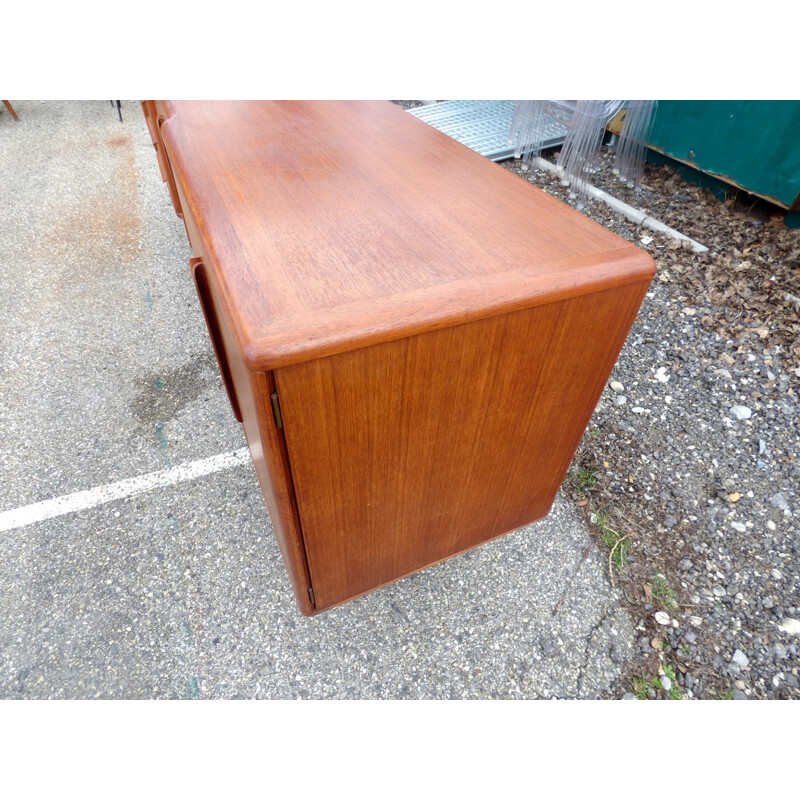 Scandinavian teak sideboard by Tricoire & Vecchione for TV cabinet Paris - 1960s