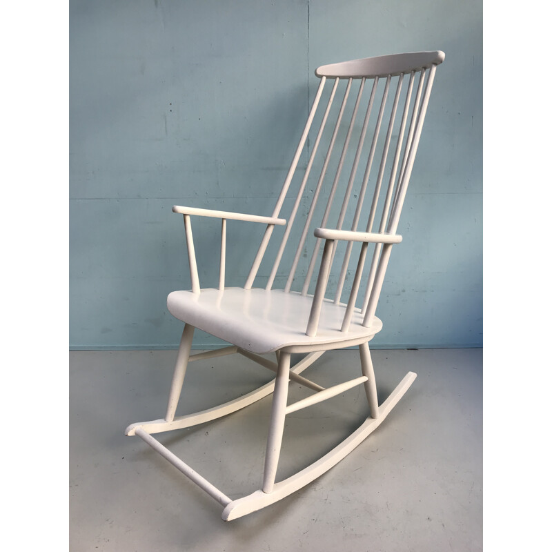 Vintage wooden rocking chair by Nesto - 1960s