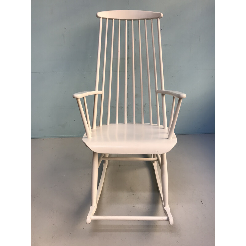 Vintage wooden rocking chair by Nesto - 1960s