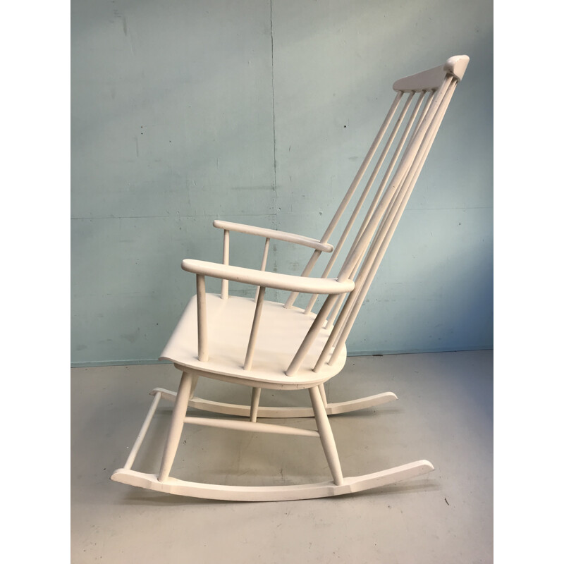 Vintage wooden rocking chair by Nesto - 1960s