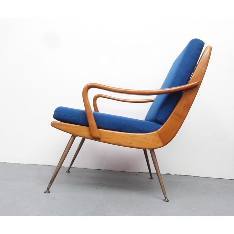 Boomerang armchair in cherrywood - 1950s  