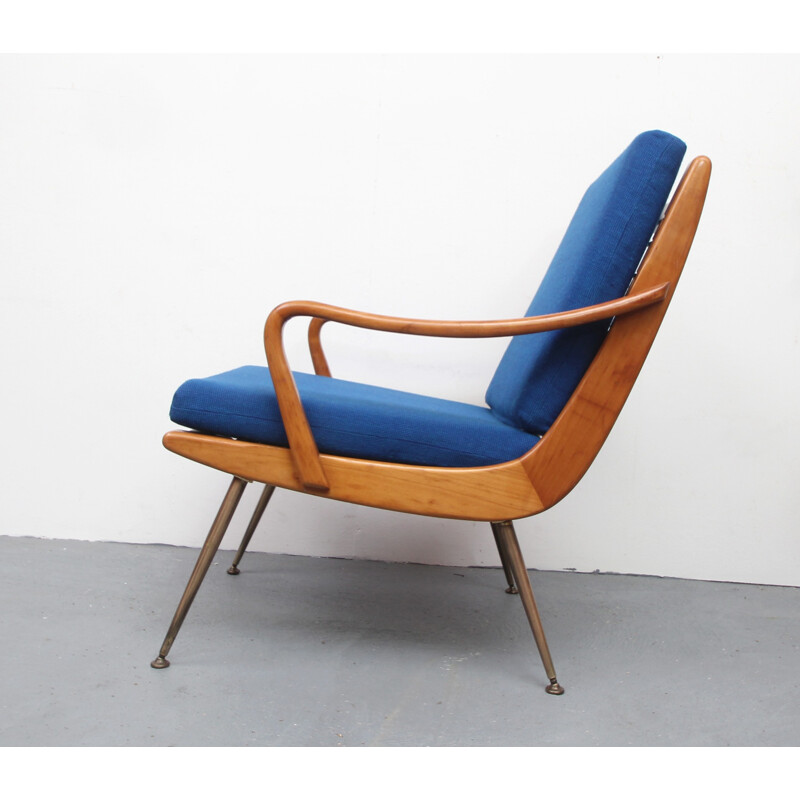 Boomerang armchair in cherrywood - 1950s  