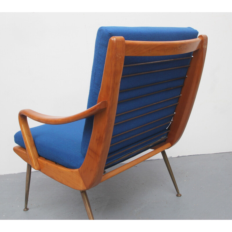 Boomerang armchair in cherrywood - 1950s  