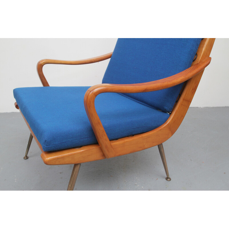 Boomerang armchair in cherrywood - 1950s  