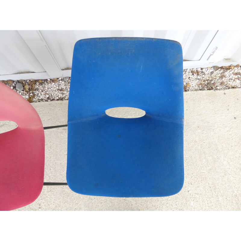 Pair of barrel Amsterdam chair by Guariche - 1950s