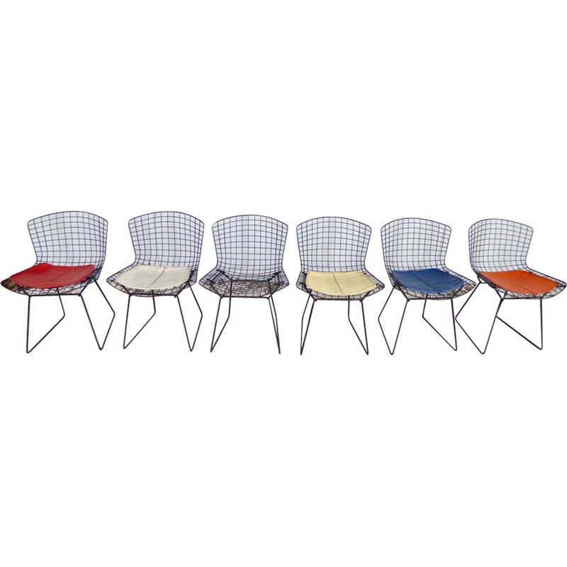 Set of 6 chairs by Harry Bertoia for Knoll - 1960s