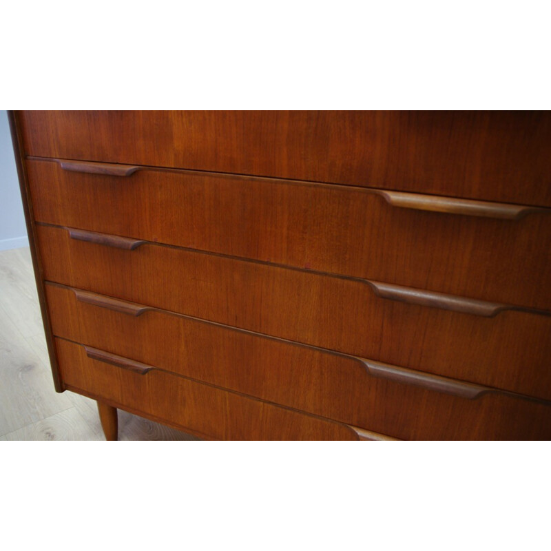 Retro chest of drawers danish design vintage teak - 1960s