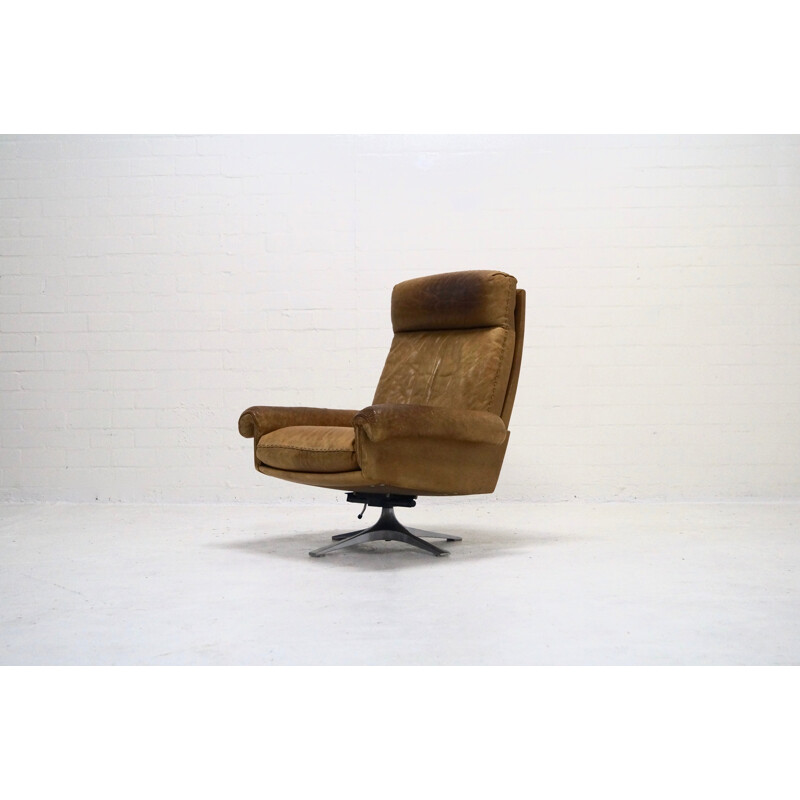 DS31 Highback Swivel lounge armchair by De Sede - 1970s