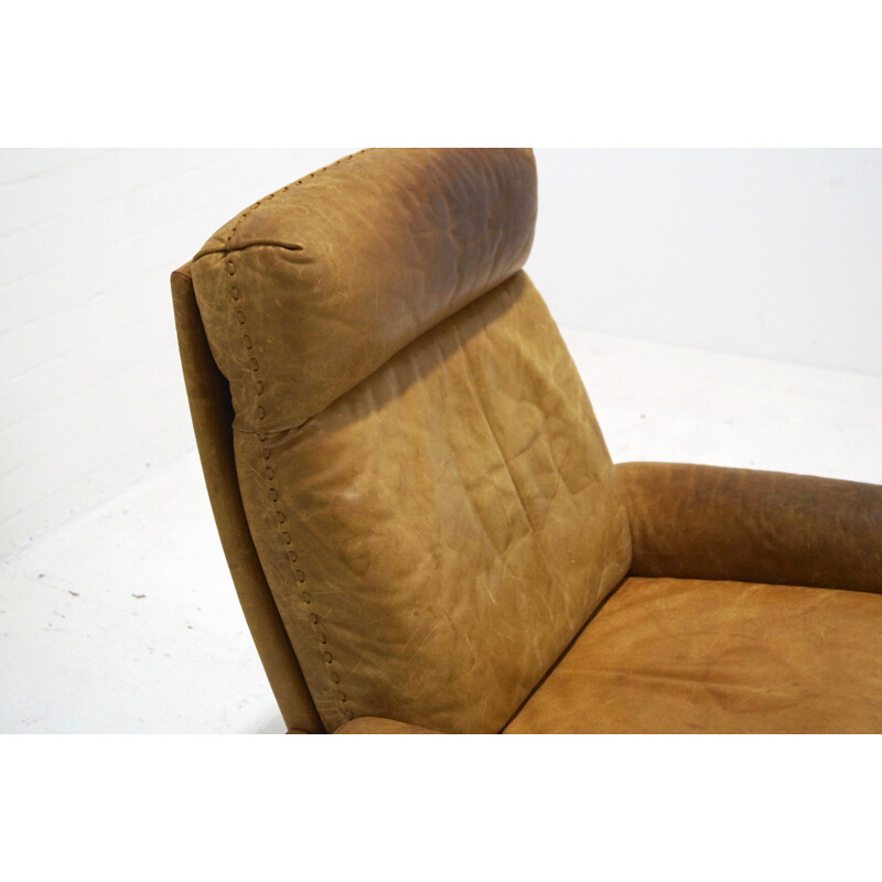 DS31 Highback Swivel lounge armchair by De Sede - 1970s