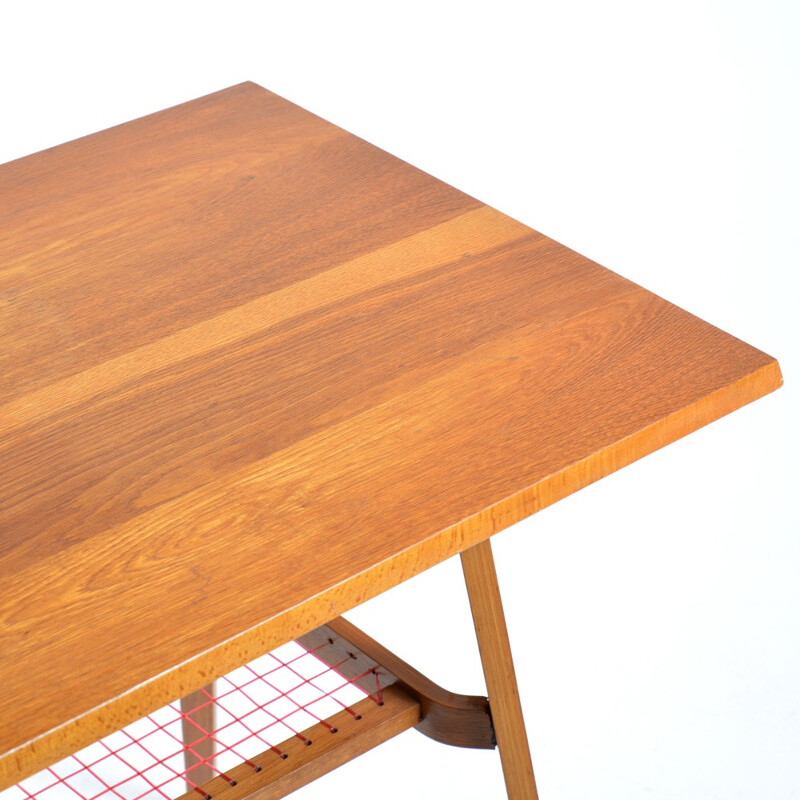 Vintage side table in beech - 1960s