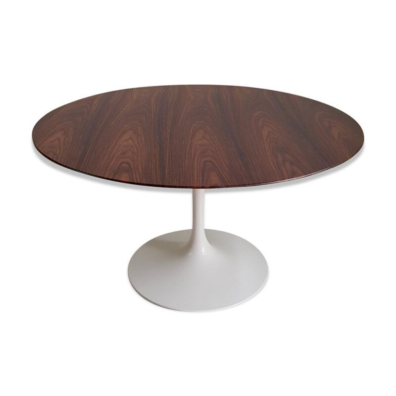 Rosewood dinning tulip table by Eero Saarinen for Knoll International - 1970s