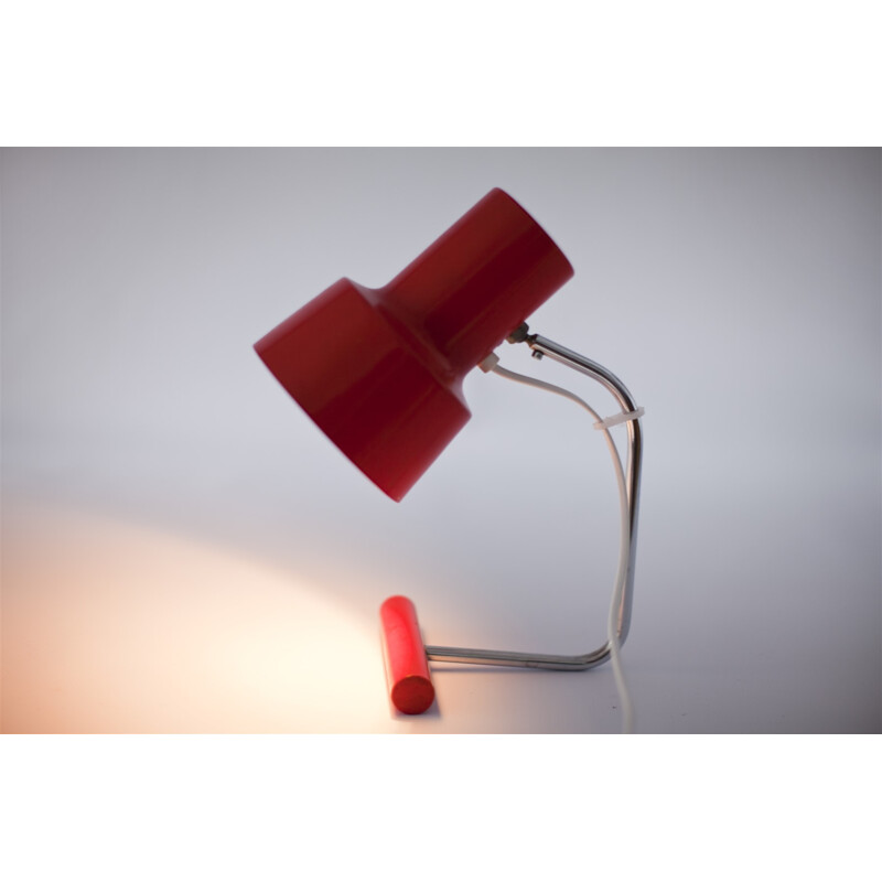 Red Table Lamp by Josef Hurka for Napako - 1960s