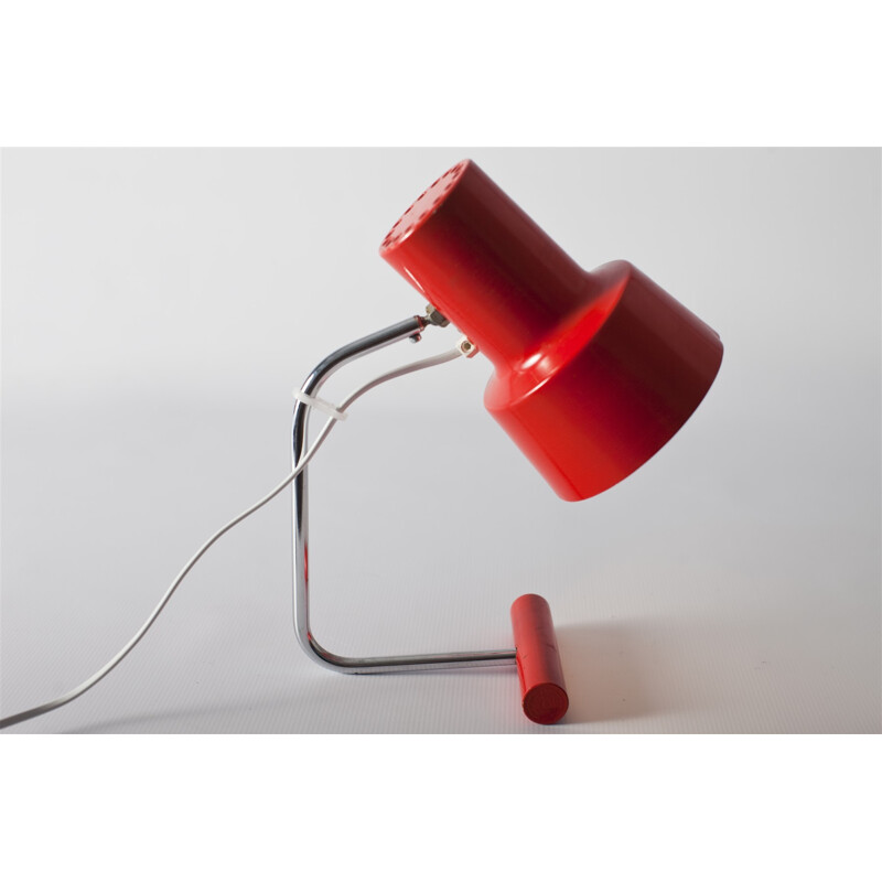 Red Table Lamp by Josef Hurka for Napako - 1960s