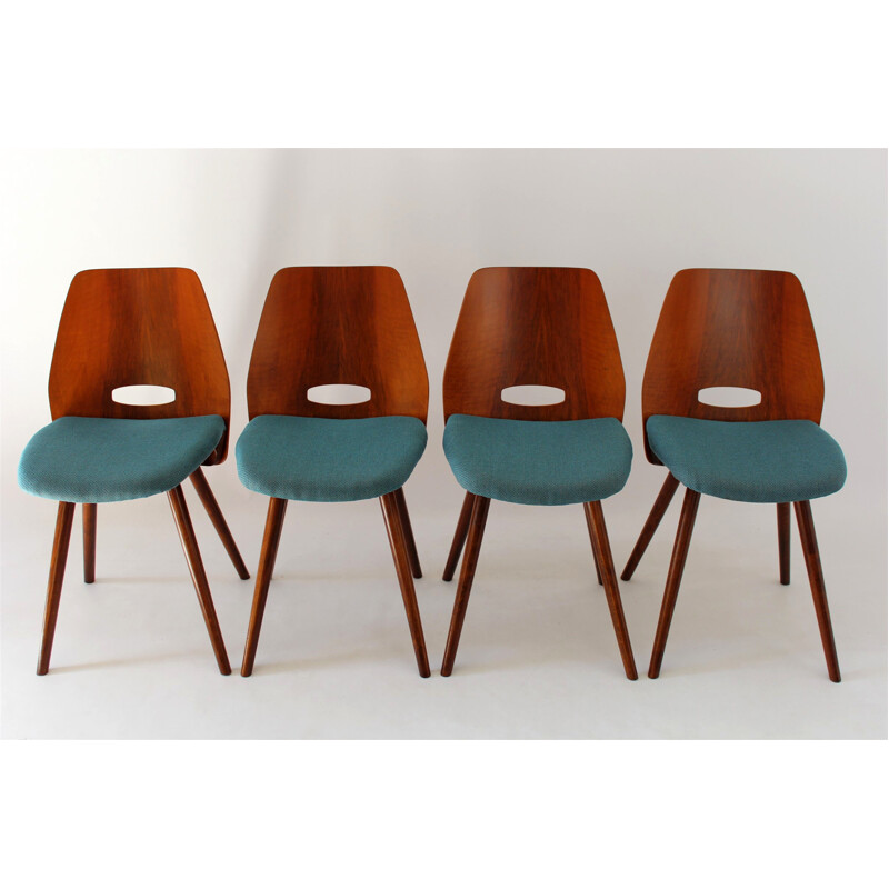 Set of 4 dining Chairs by František Jirák for Tatra - 1960s