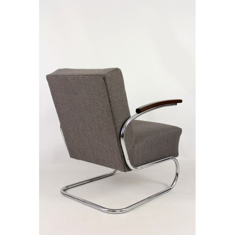 Tubular Steel Cantilever Armchair by Willem Hendrik Gispen for Mücke Melder - 1930s