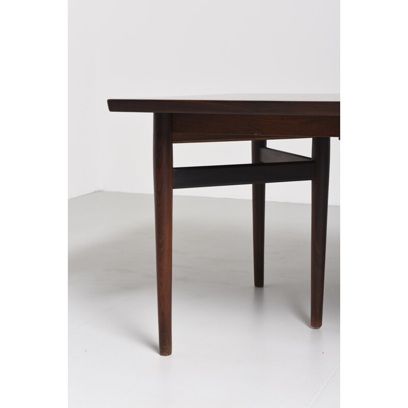 Large rosewood dining table by Arne Vodder for Sibast Furniture - 1950s