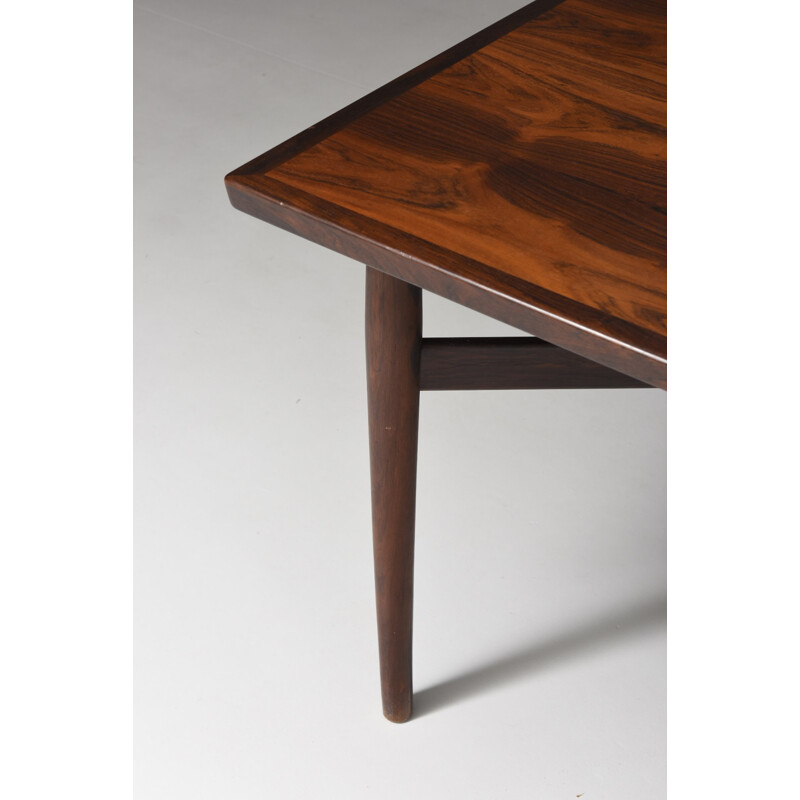 Large rosewood dining table by Arne Vodder for Sibast Furniture - 1950s