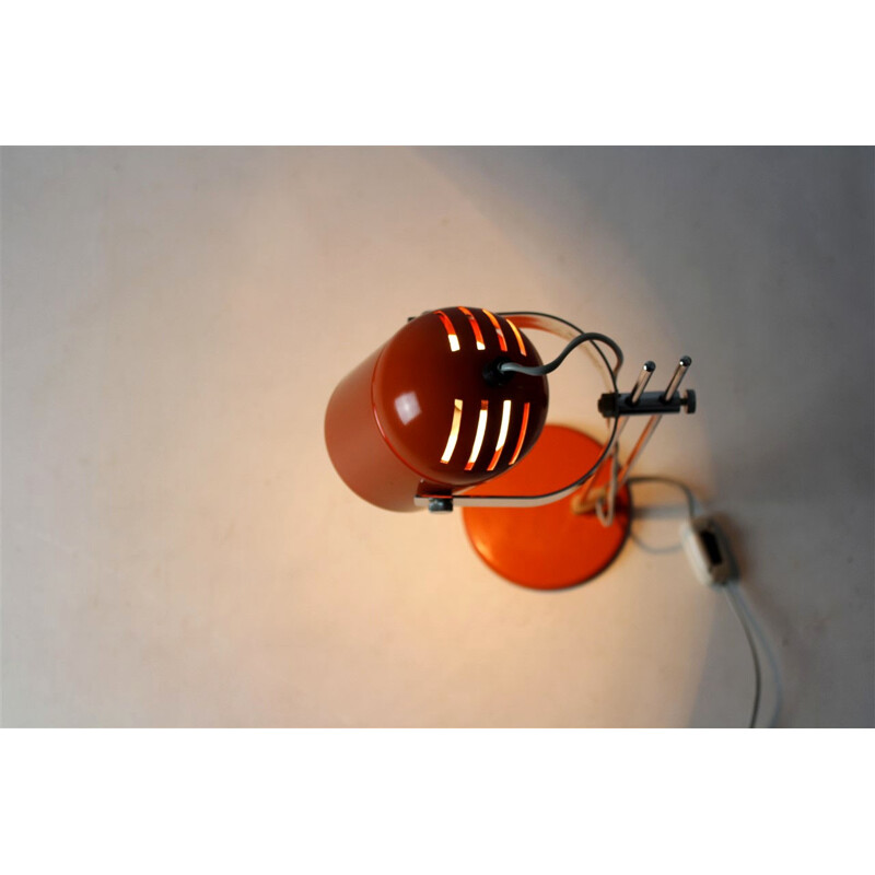 Lampe de bureau orange par Stanislav Indra - 1970