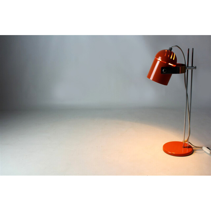 Orange table lamp by Stanislav Indra - 1970s