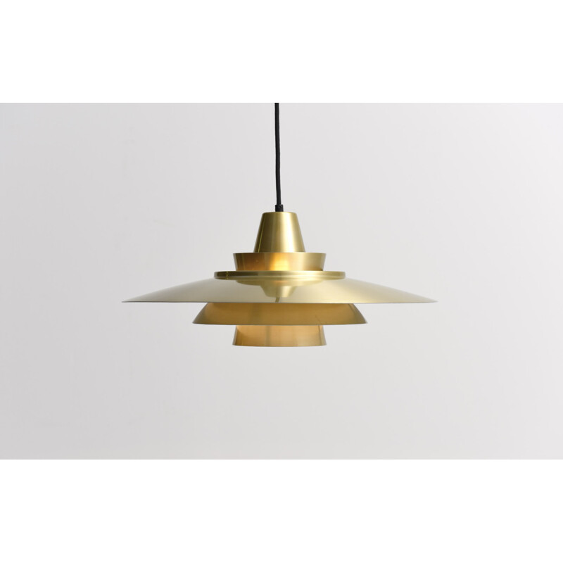 Pair of brass pendant lamp - 1960s