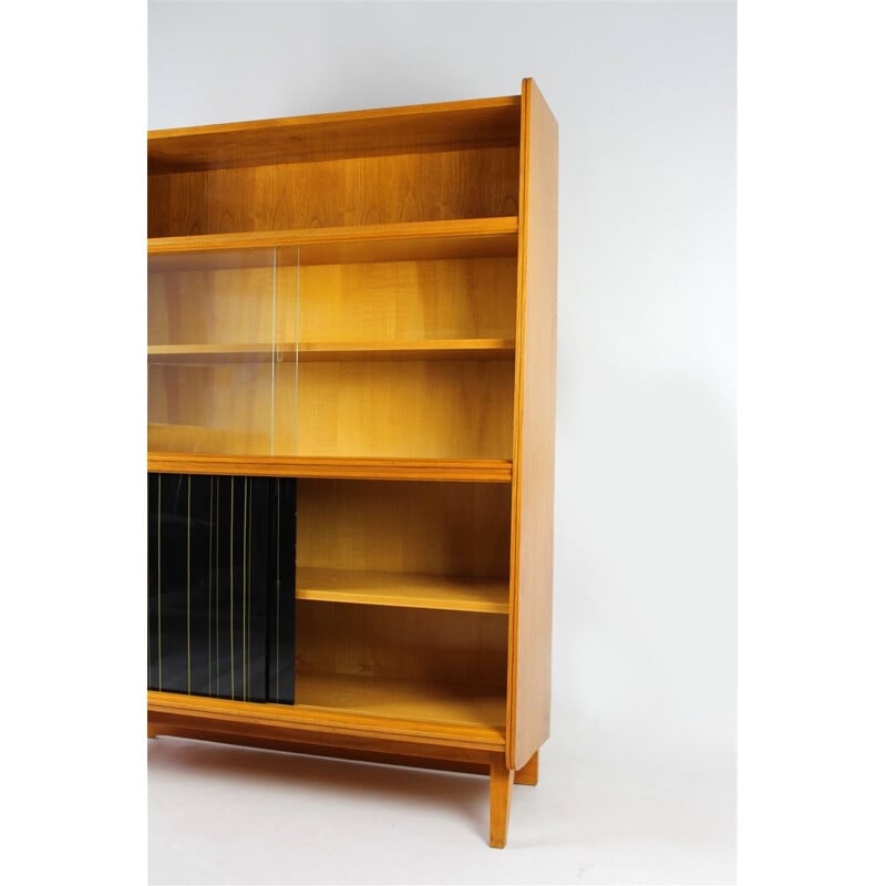 Vintage bookcase in wood by Tatra - 1960s