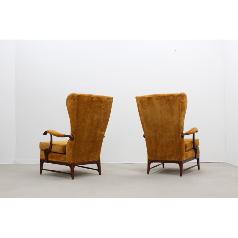 Pair of vintage armchairs by Paolo Buffa for Framar - 1940s