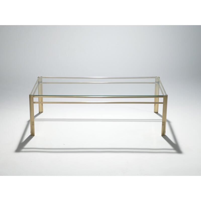 Table basse en bronze par Jacques Quinet pour Broncz - 1960