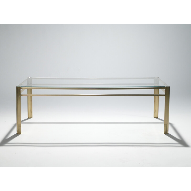 Coffee table in bronze by Jacques Quinet for Broncz - 1960s