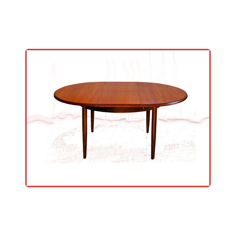 Scandinavian teak dining table - 1960s