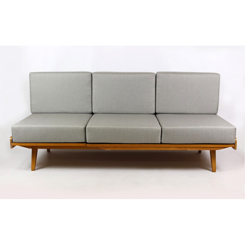 Vintage Sofa Bed with Pouf from Tatra - 1960s