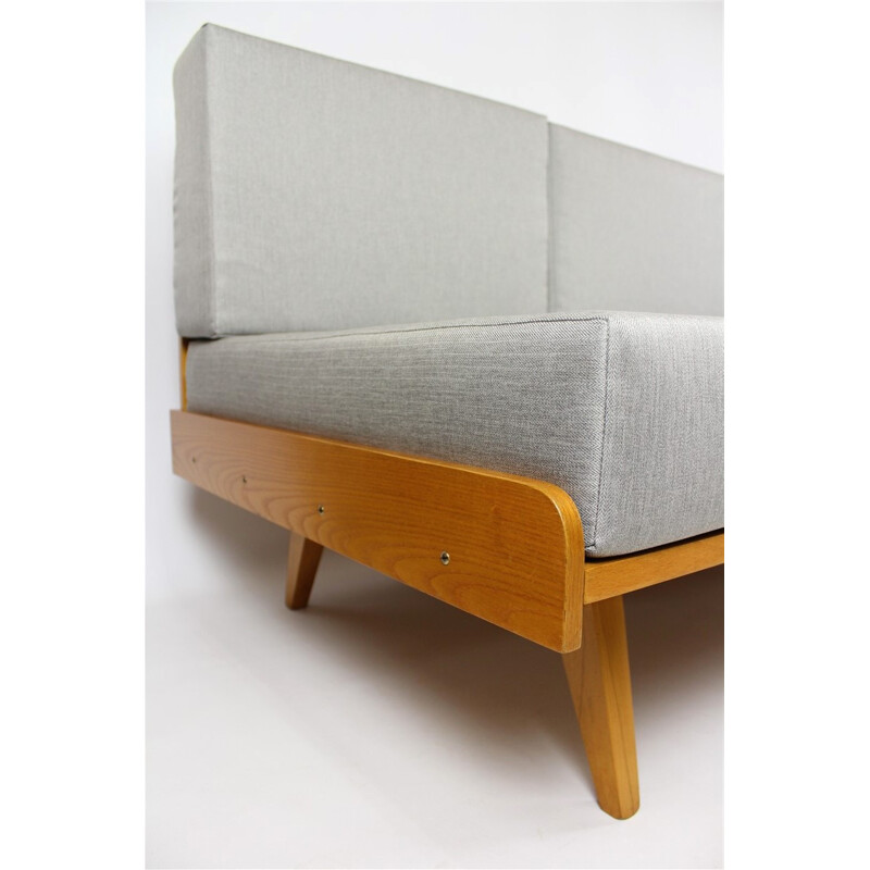 Vintage Sofa Bed with Pouf from Tatra - 1960s