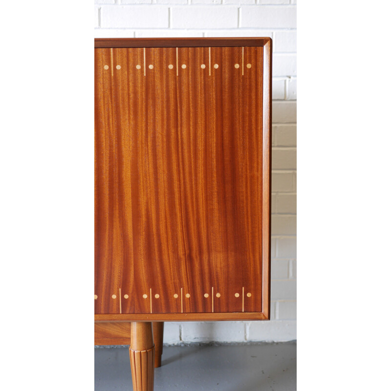 British cabinetmaker solid mahogany sideboard - 1950s