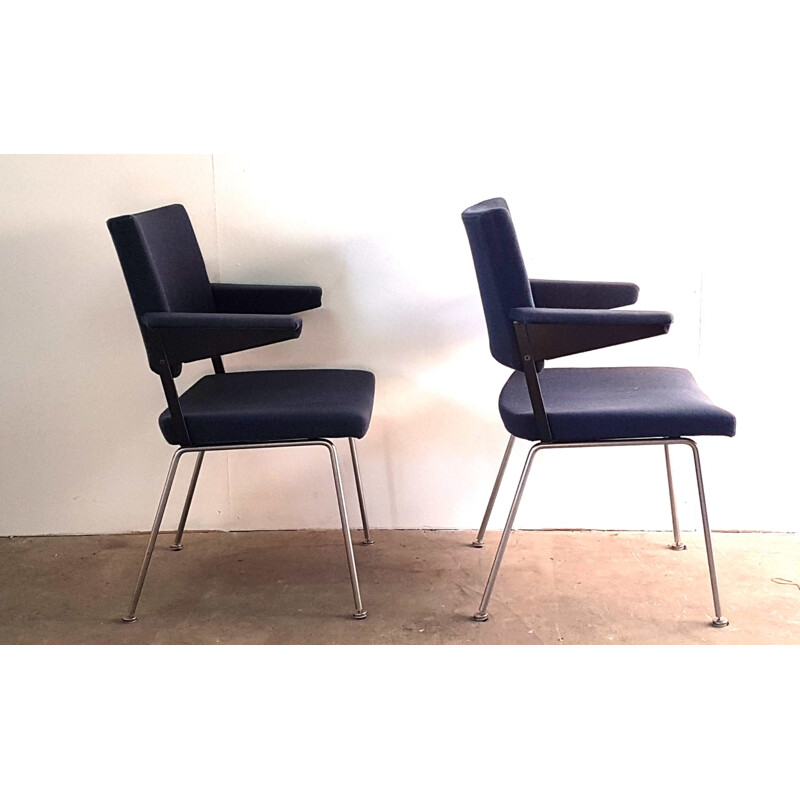 Set of 2 Gispen 1265 armchairs by AR Cordemeyer - 1960s