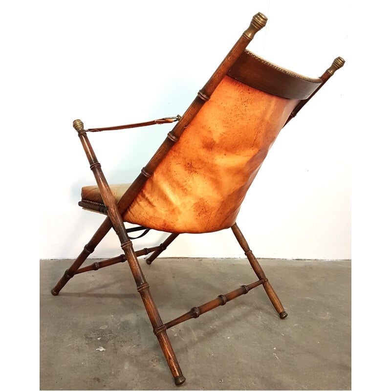 Mid century campaign folding armchair - 1950s