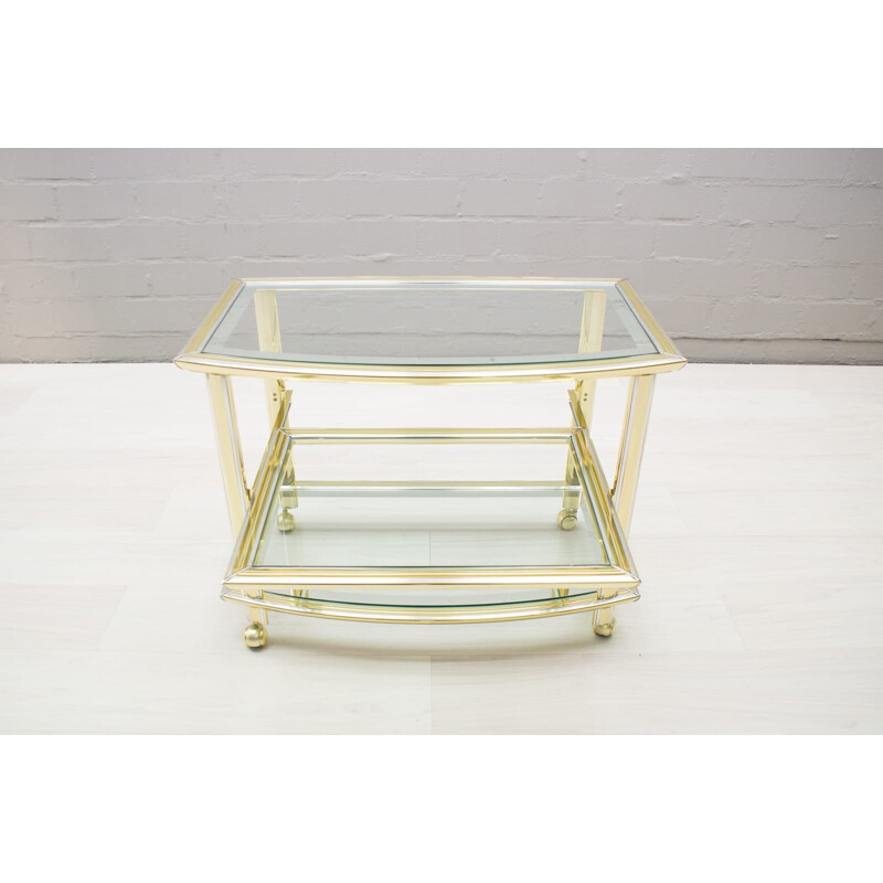 Vintage Hollywood Regency Bicolor Serving Cart - 1960s